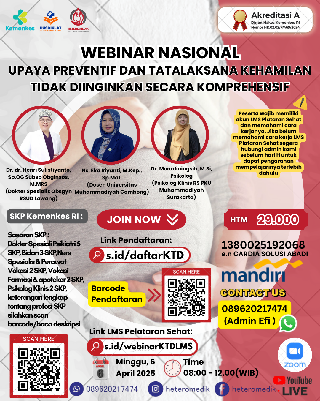 Gambar Webinar Nasional : Upaya Preventif Dan Tatalaksana Kehamilan Tidak Diinginkan Secara Komprehensif